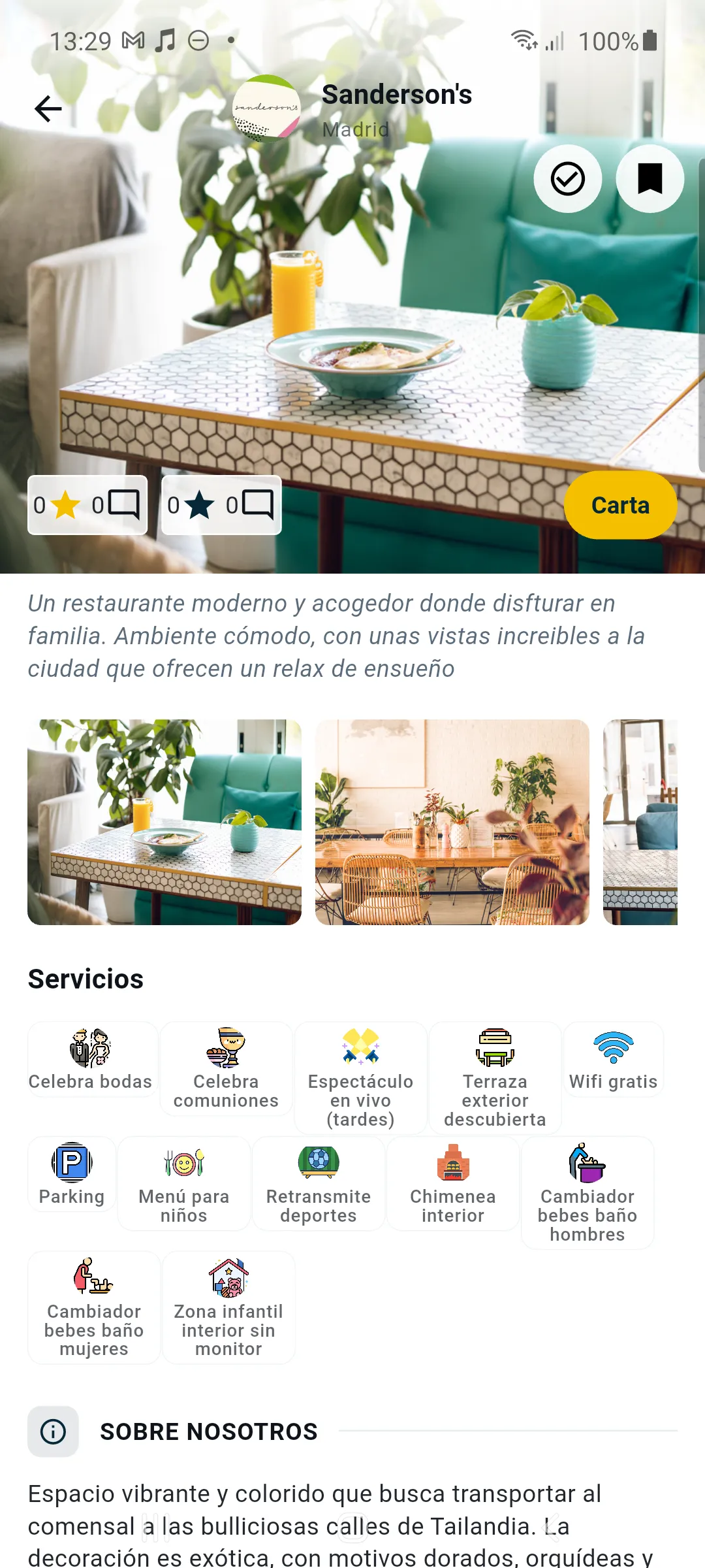 App de Gulanity - recomendaciones